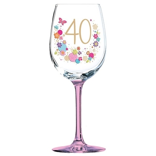 Pahar vin cadou 40 ani "lulu" - DGGL0126