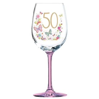 Pahar vin cadou 50 ani "lulu" - DGGL0127