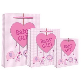 Punga cadou medie Baby roz - DGE173163