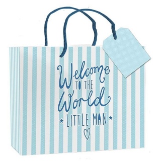Punga cadou medie "welcome to the world little man" - DGGFB0150